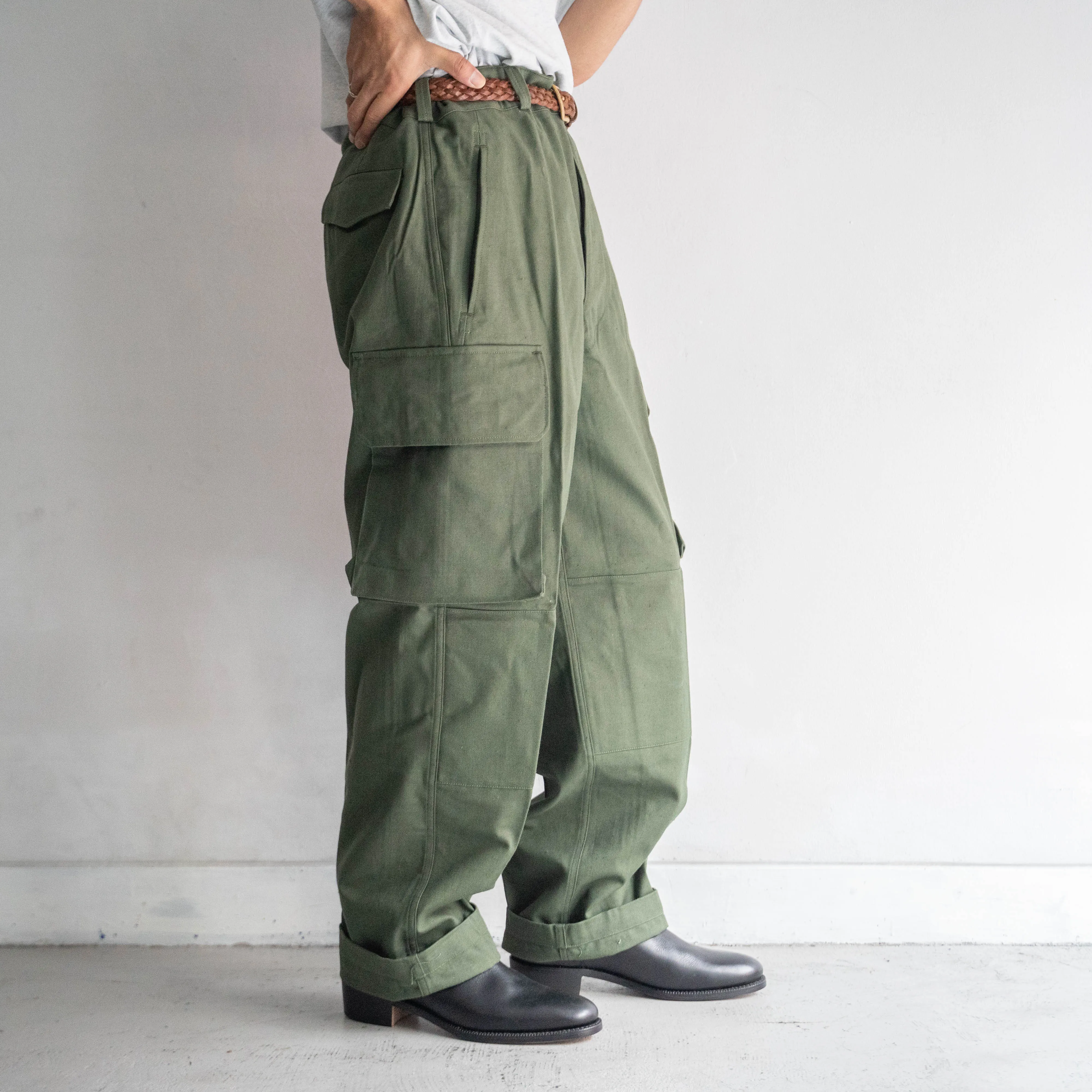 1950s French military M47 cargo pants -Air force type- 'dead stock' '92L'