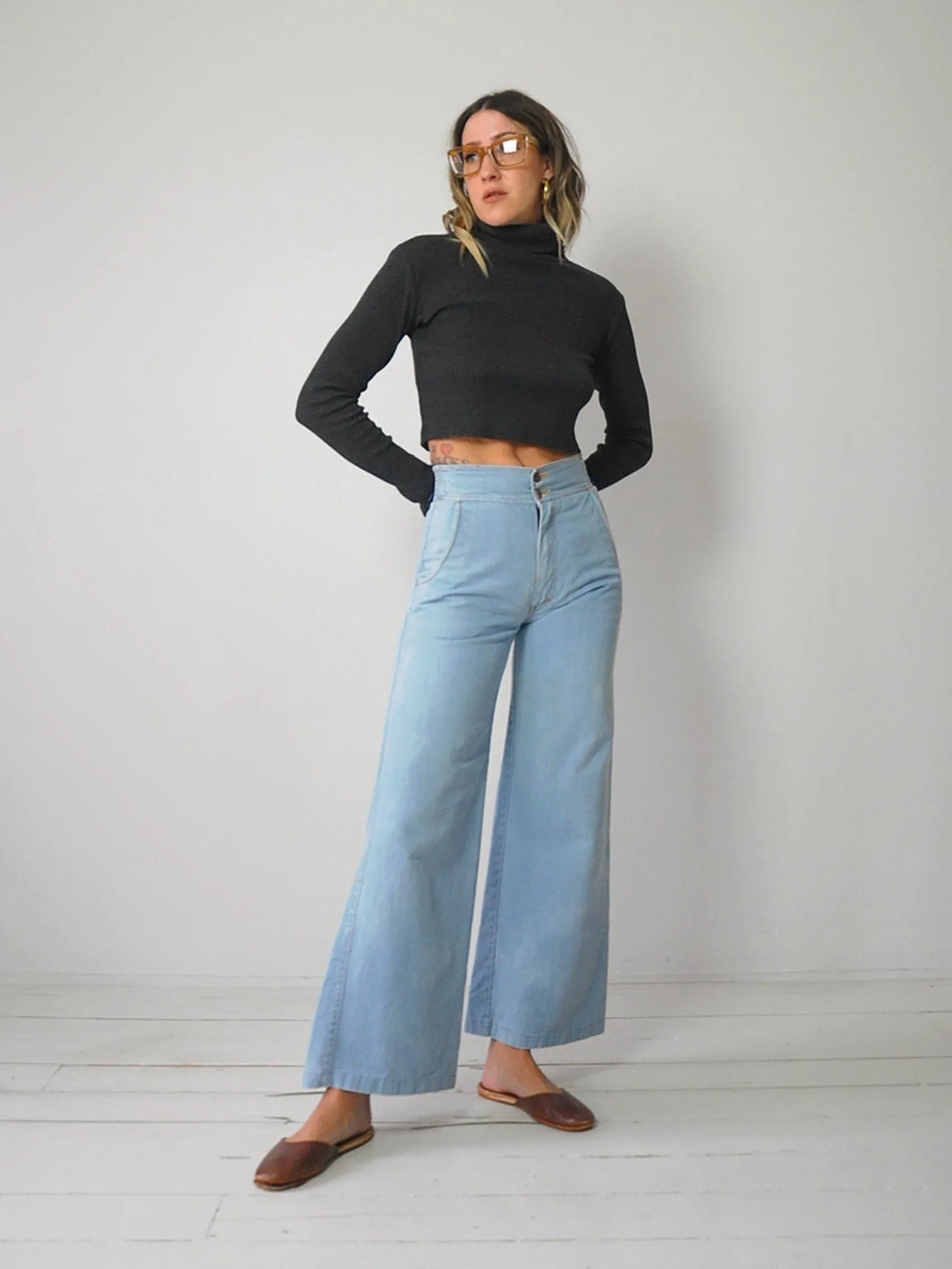 1970's Pentimento Bellbottoms 24x29.5