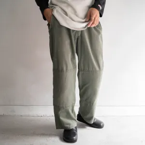 1980-90s French military mechanic pants -HBT fabric-