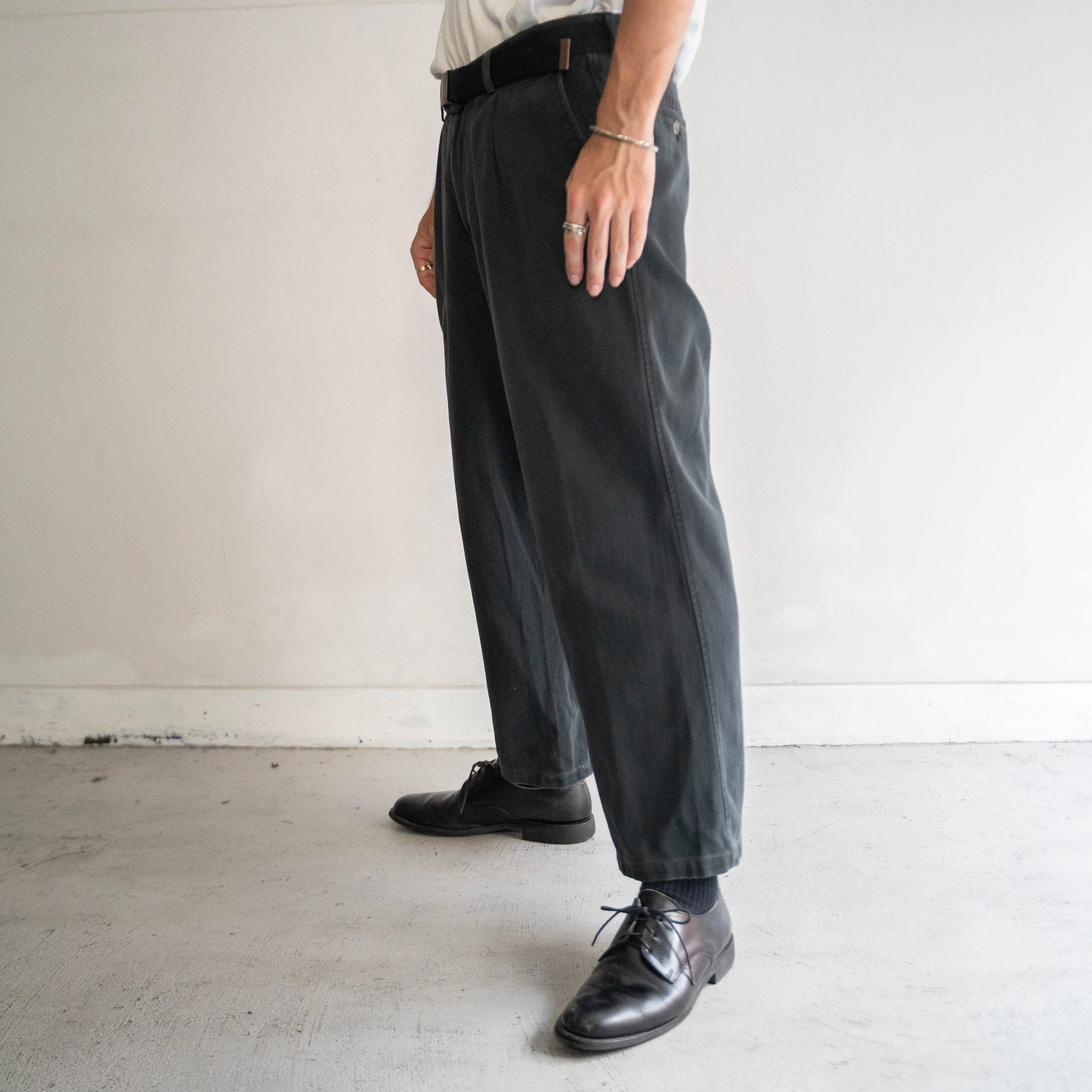 2000s GANT one tuck chino pants 'sumikuro'