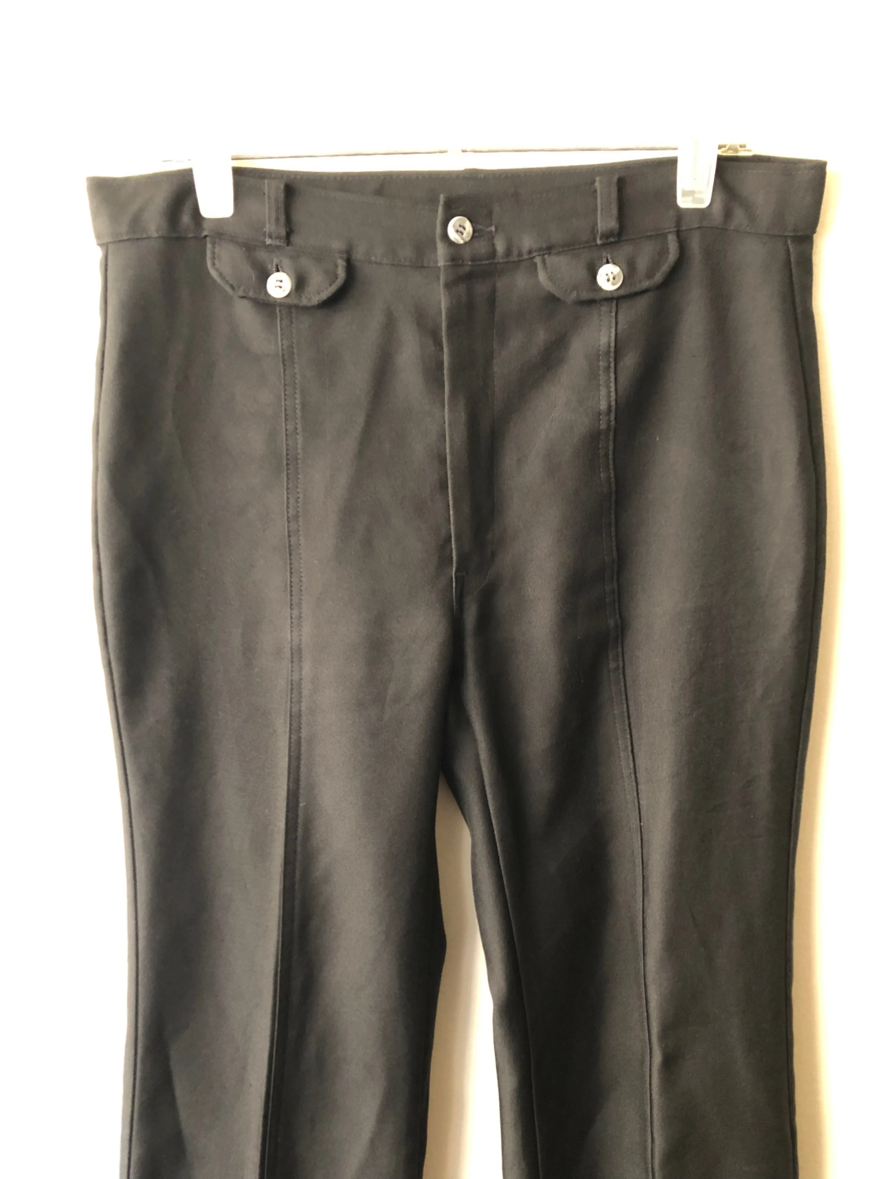 '70’s Men's Black Flared Disco Pants by Angels Flight