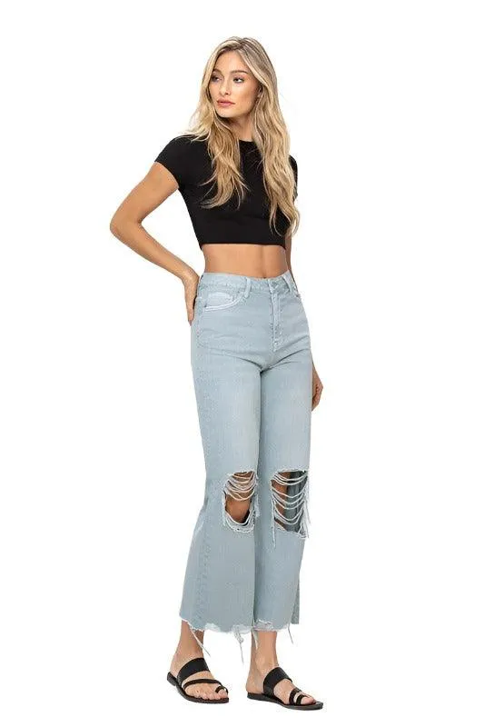 90"s Vintage Crop Flare Jeans