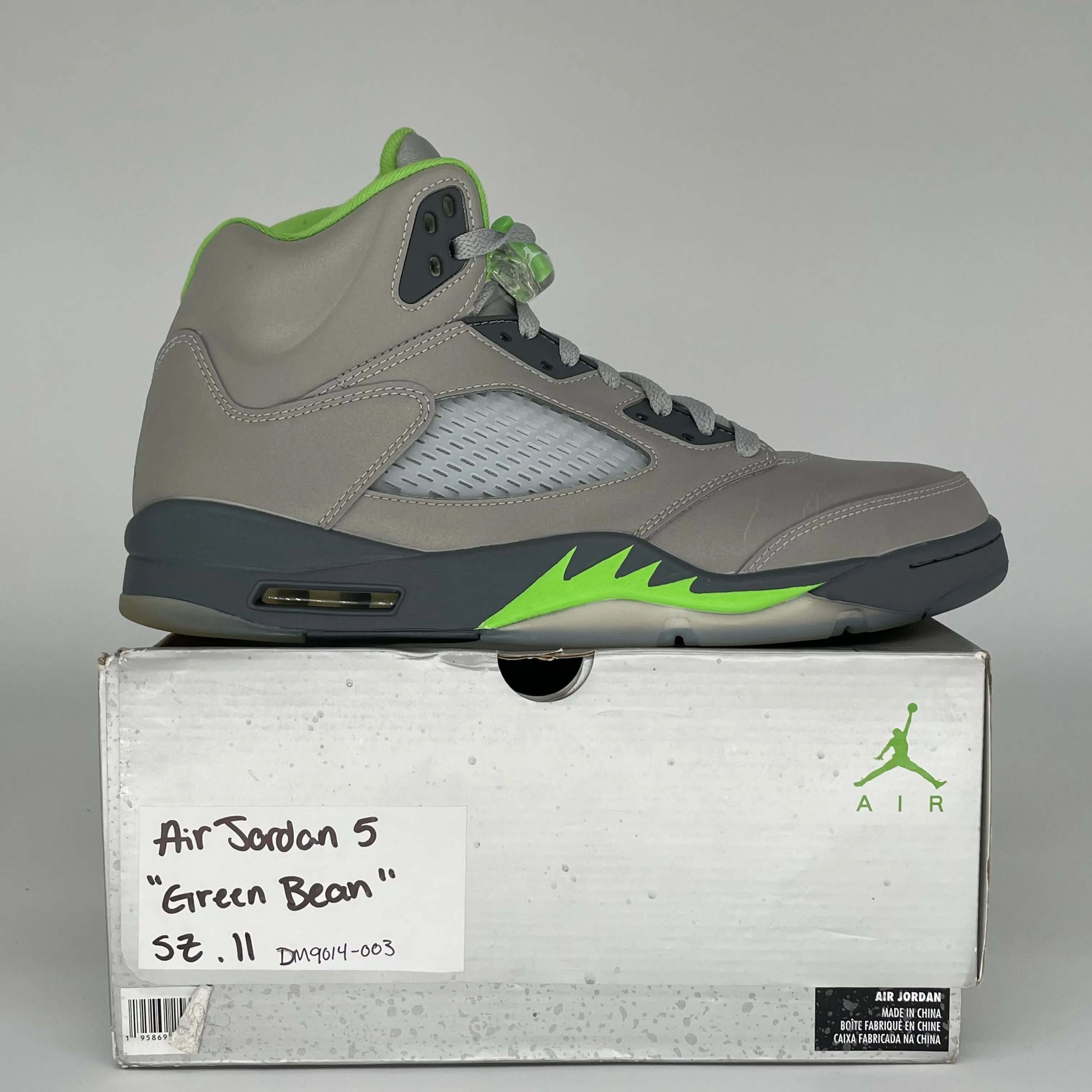 AIR JORDAN 5 GREEN BEAN SIZE 11 DM9014-003