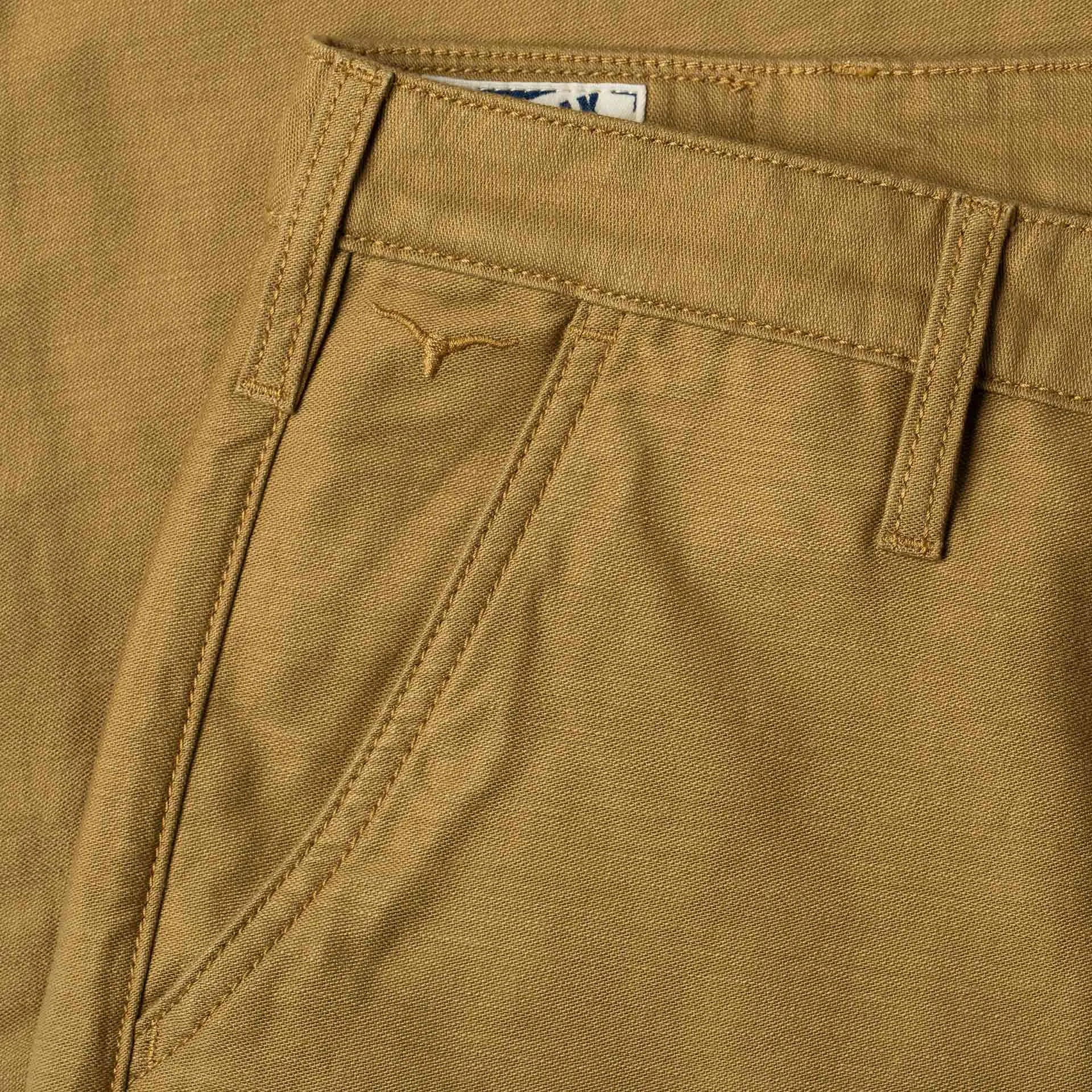 BC-03 STRAIGHT CHINO 10 oz. golden brown military twill (lot 2024)