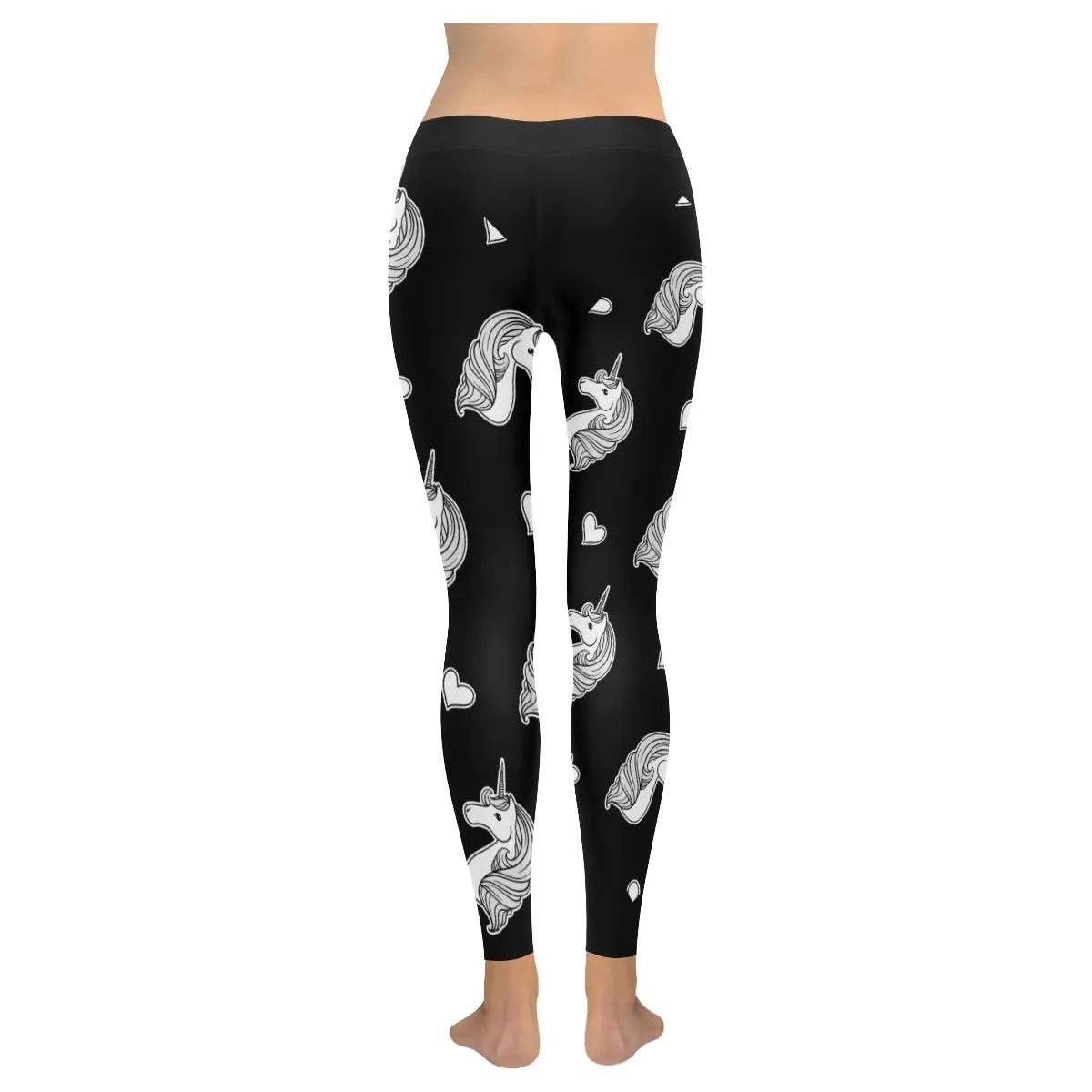 believe in unicorn Women's Low Rise Leggings (Invisible Stitch)