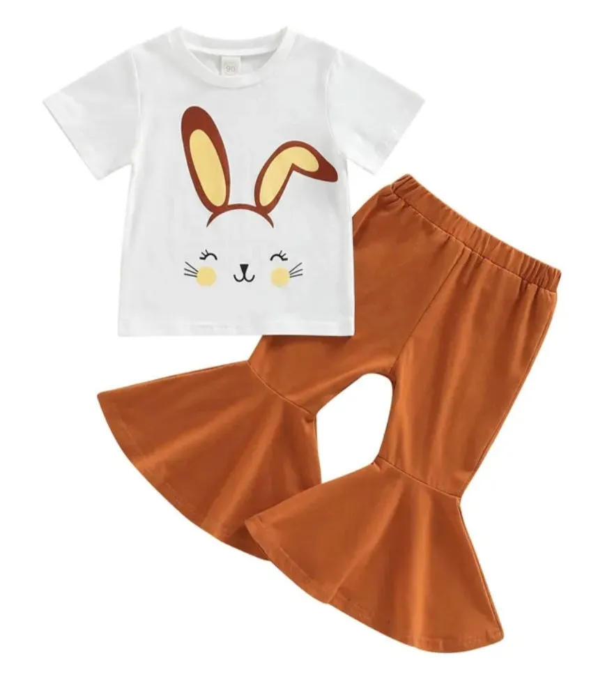 Bunny T-shirt and Toffee Bellbottoms #1001125