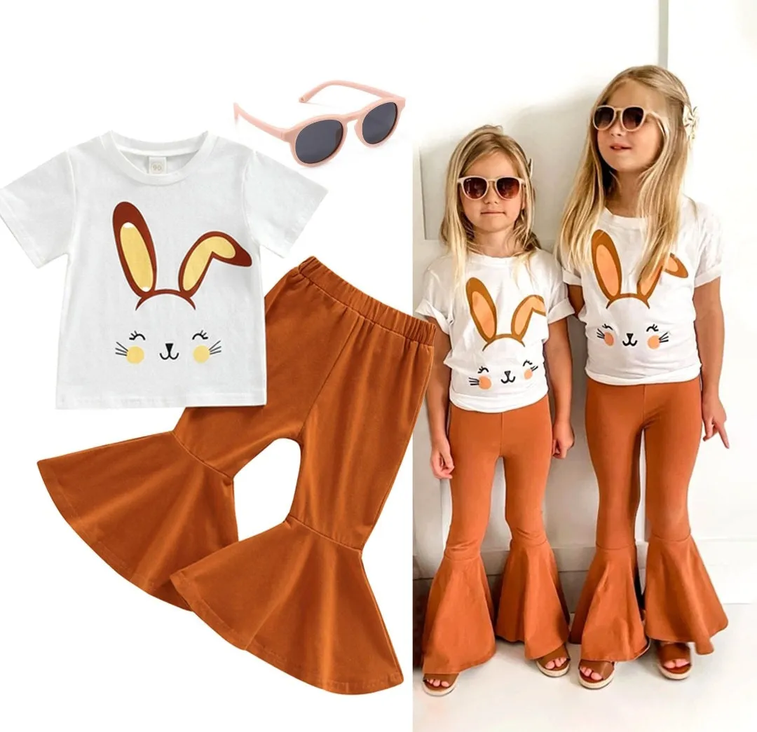 Bunny T-shirt and Toffee Bellbottoms #1001125