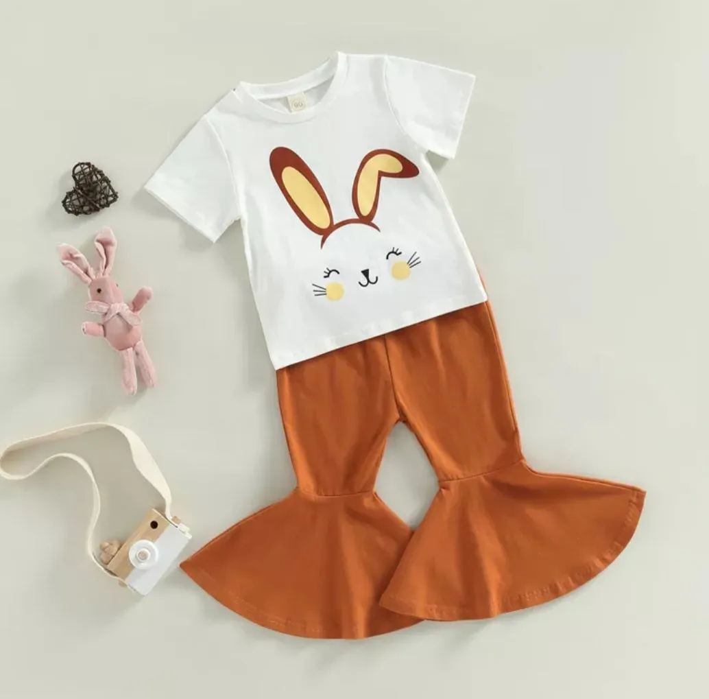 Bunny T-shirt and Toffee Bellbottoms #1001125