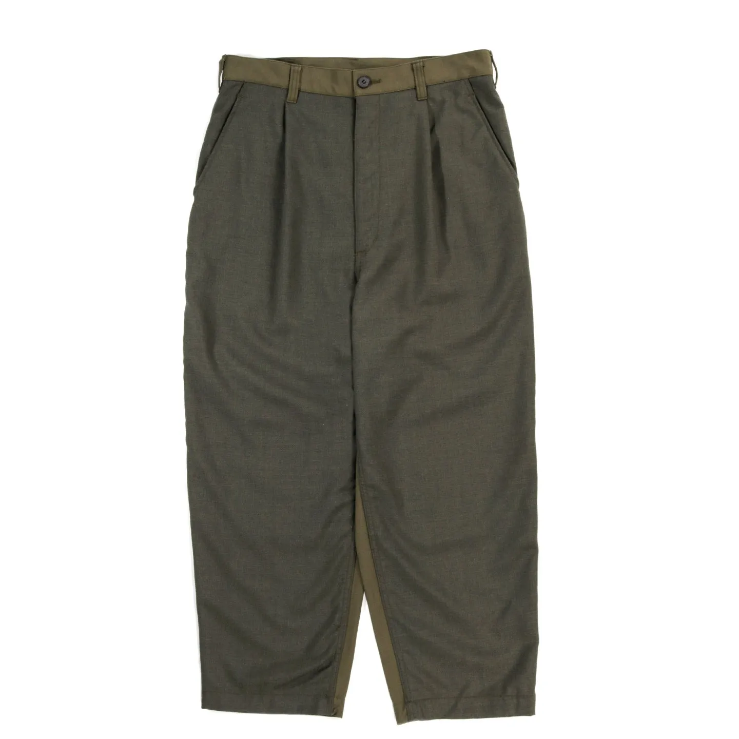 COMME DES GARCONS HOMME P017 TWO-TONE PANT KHAKI