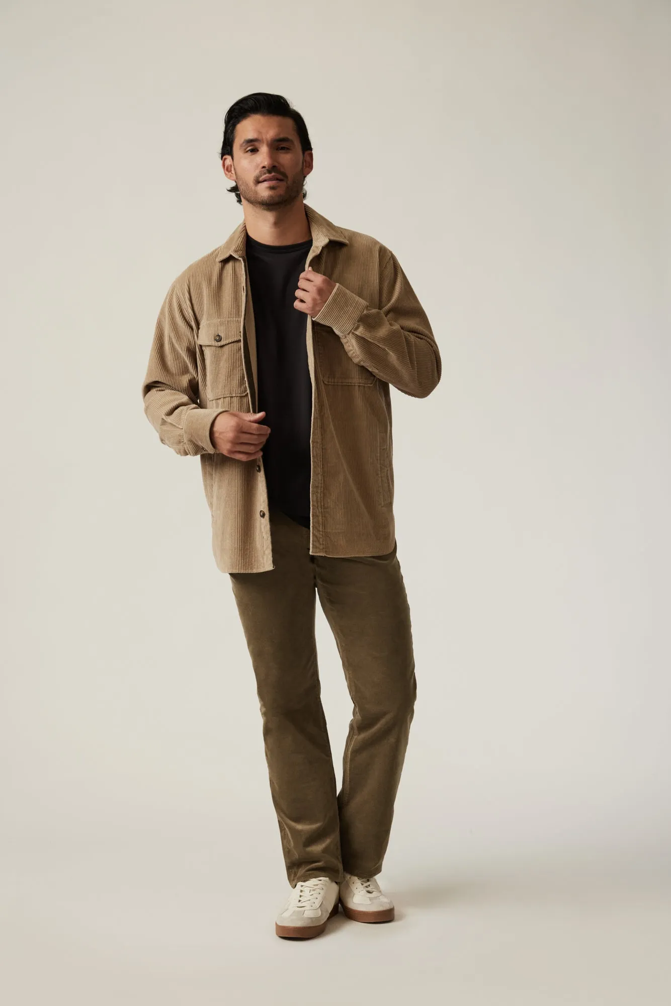 Courage Straight Leg Pants in Tobacco Cord