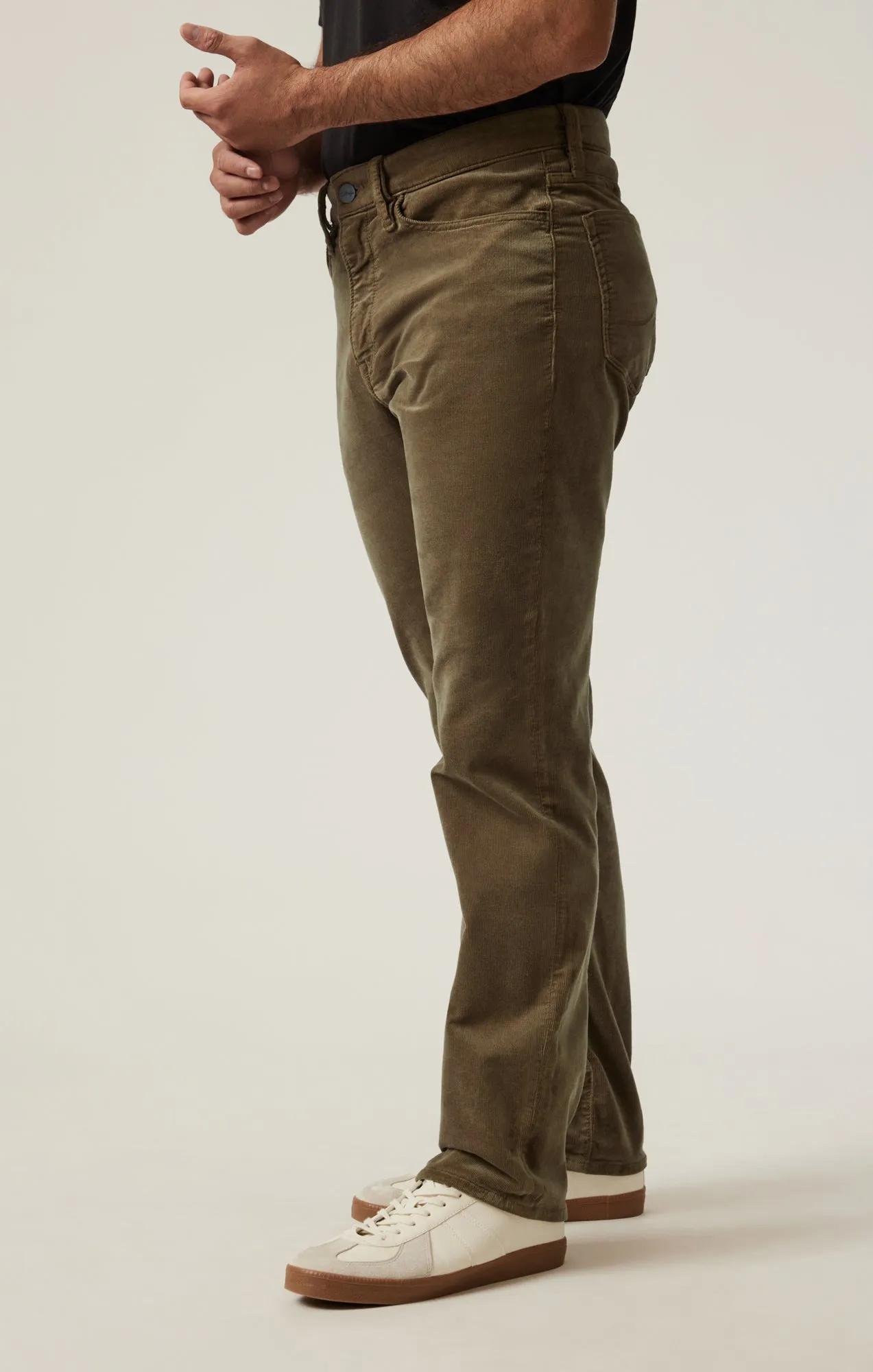 Courage Straight Leg Pants in Tobacco Cord