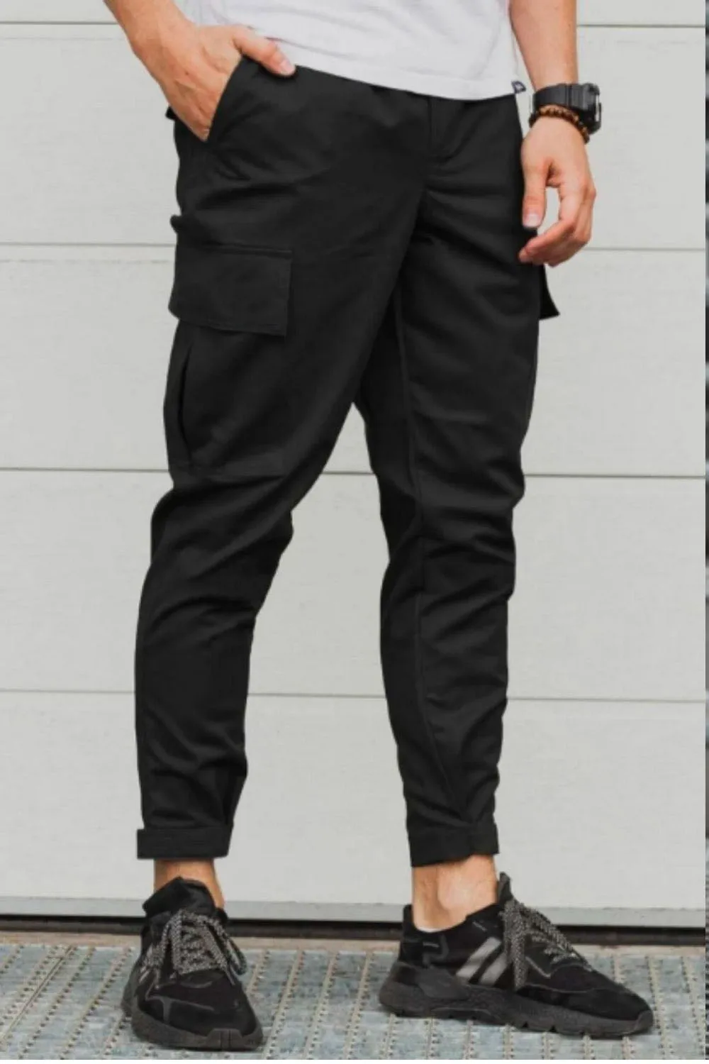 Flap Pocket Cargo Straight Pants