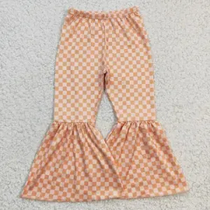 Girls Checkered Bellbottoms