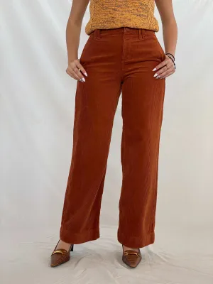 Gorgeous ANA Wide Legged Orange Corduroy Pants