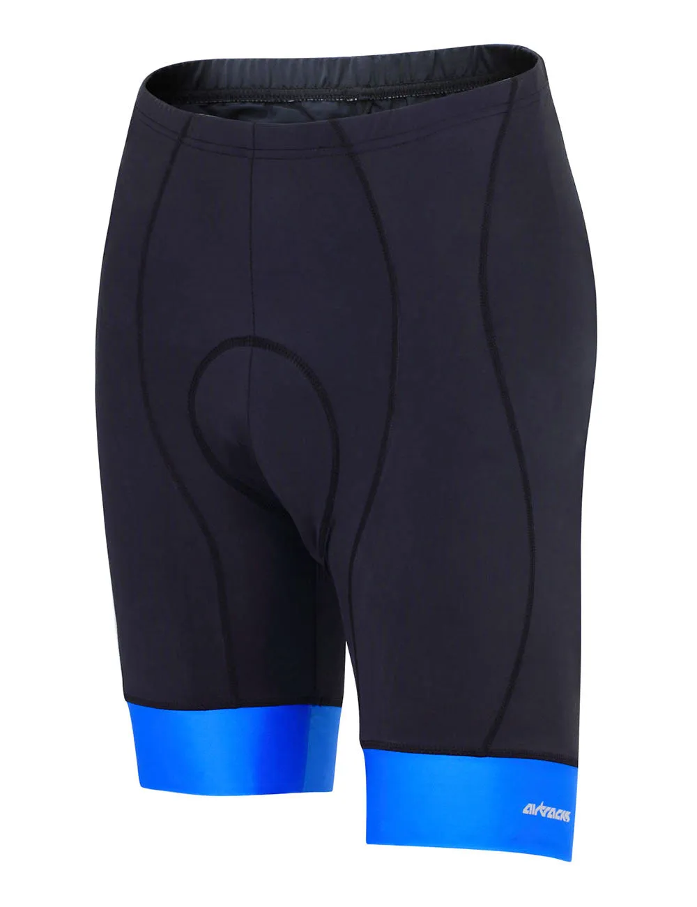 Herren Fahrradhose Kurze Comfort Line Schwarz-Blau Setprodukt