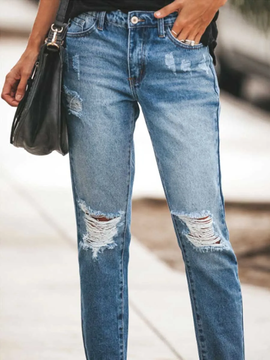 iForgirls Casual Ripped Jeans