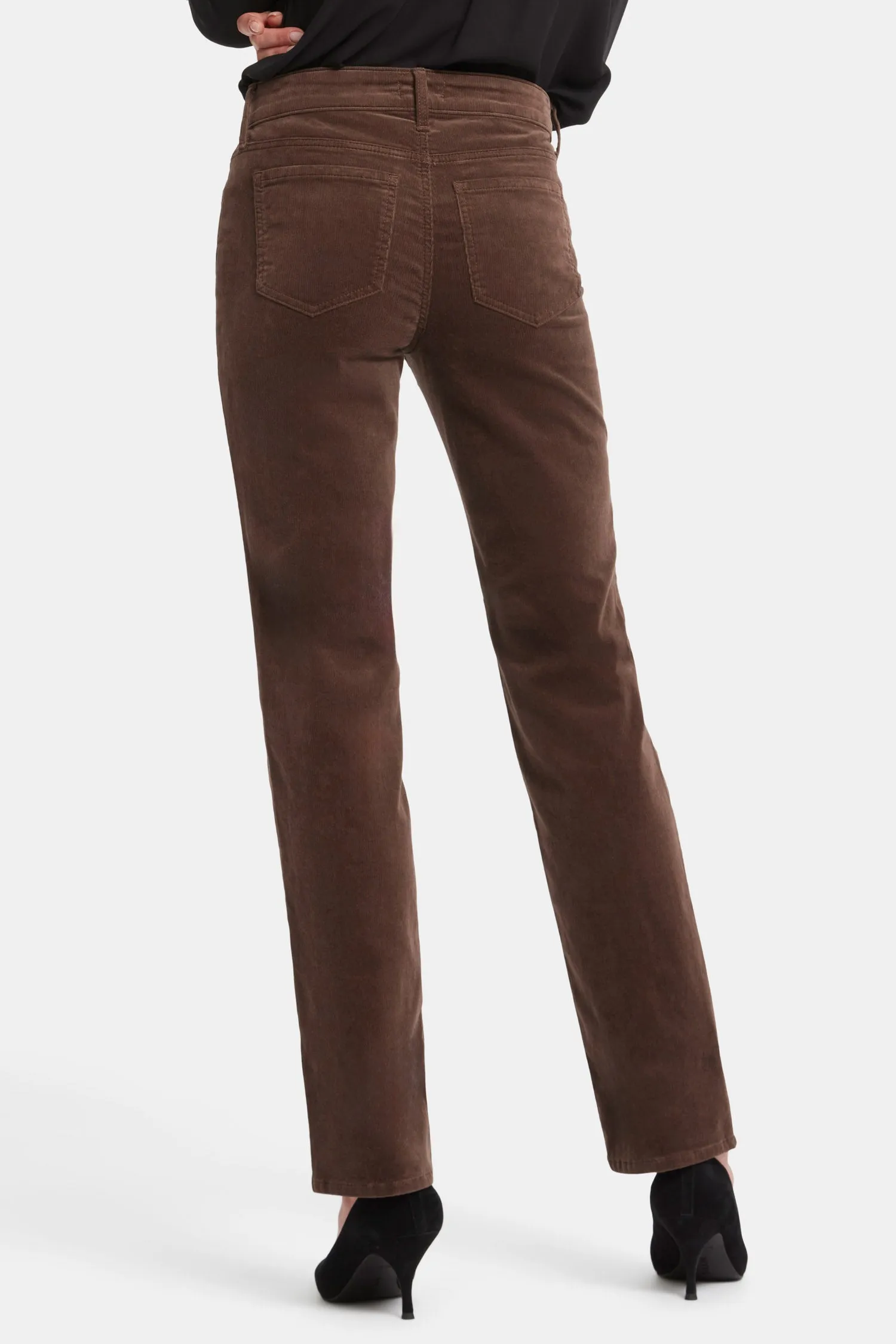 Marilyn Straight Pants In Petite - Coffee Bean