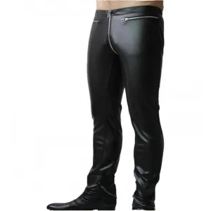 Mens Fashion Leather Pants