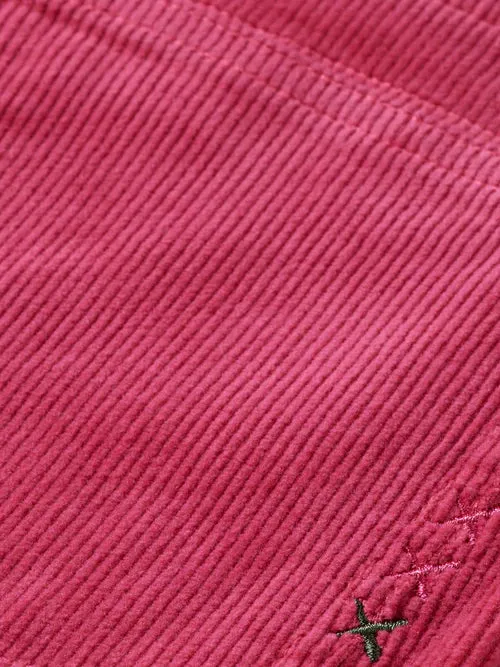 Raspberry Wide Leg Corduroy Pants