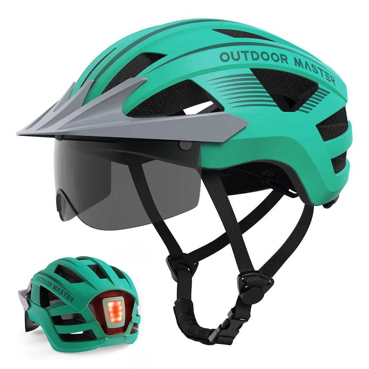 Rhino Urban Bicycle Helmet with LED Light