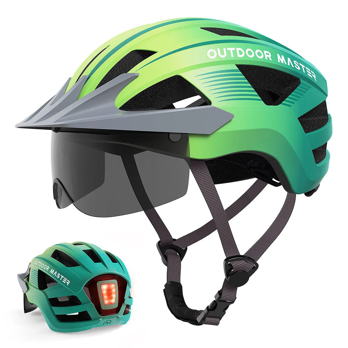 Rhino Urban Bicycle Helmet with LED Light