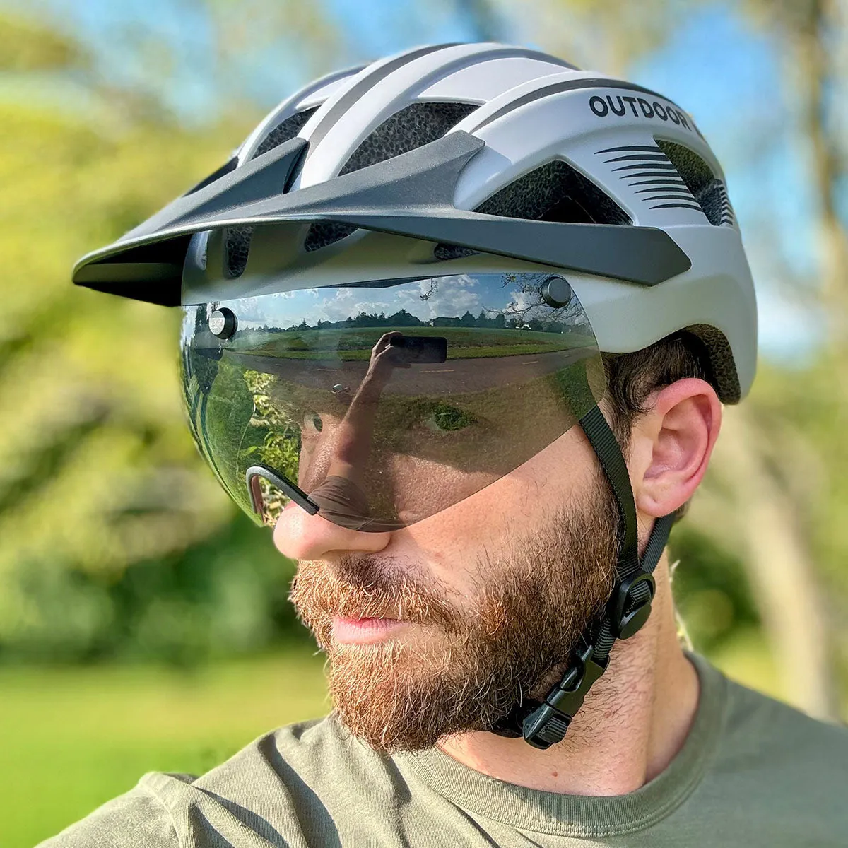 Rhino Urban Bicycle Helmet with LED Light