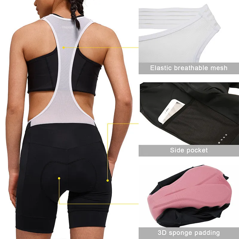 Santic Duchamp Black Women Padded Cycling Bib Short