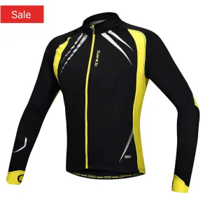 Santic Gabriel Yellow Men Cycling Jacket Long Sleeve