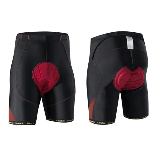 Santic Genting Orange Men Padded Cycling Shorts