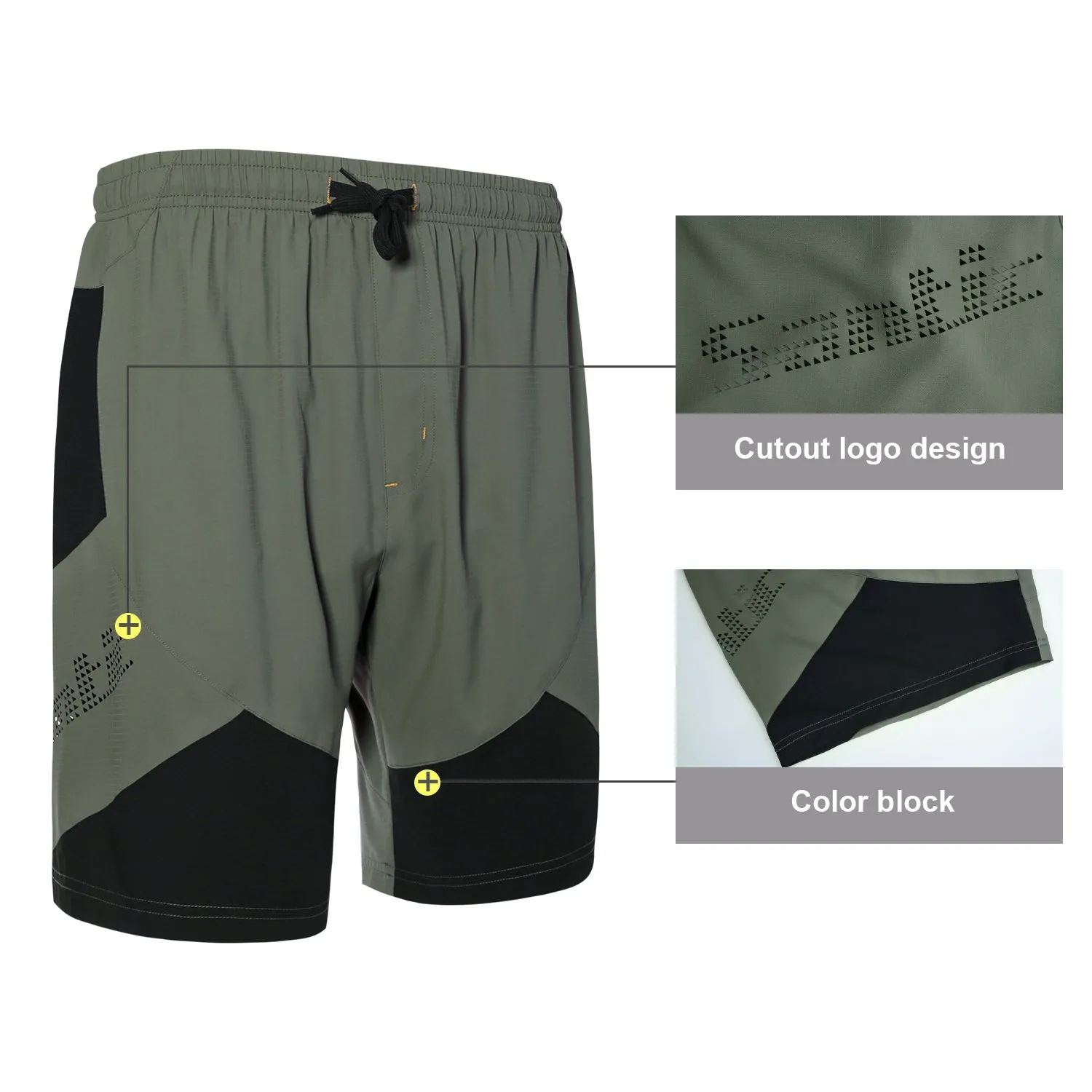 Santic Hebre DeepGreen Men Cycling MTB Shorts