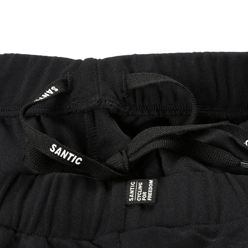 Santic James Ⅱ Black Men Cycling Pants with fleece