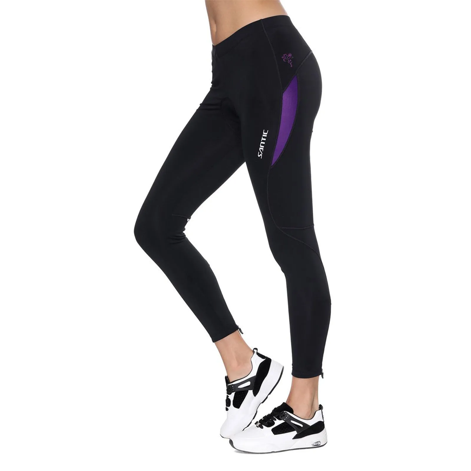 Santic Parni Purple Women Padded Cycling Pants