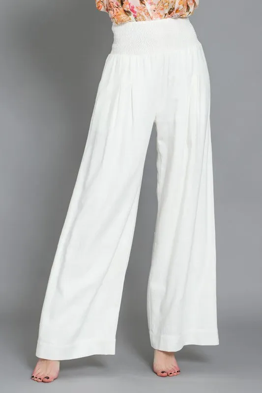 Smocked Waist Flair Pant