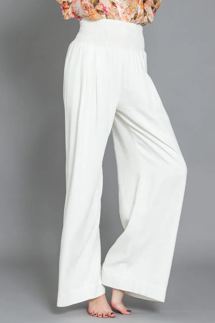 Smocked Waist Flair Pant