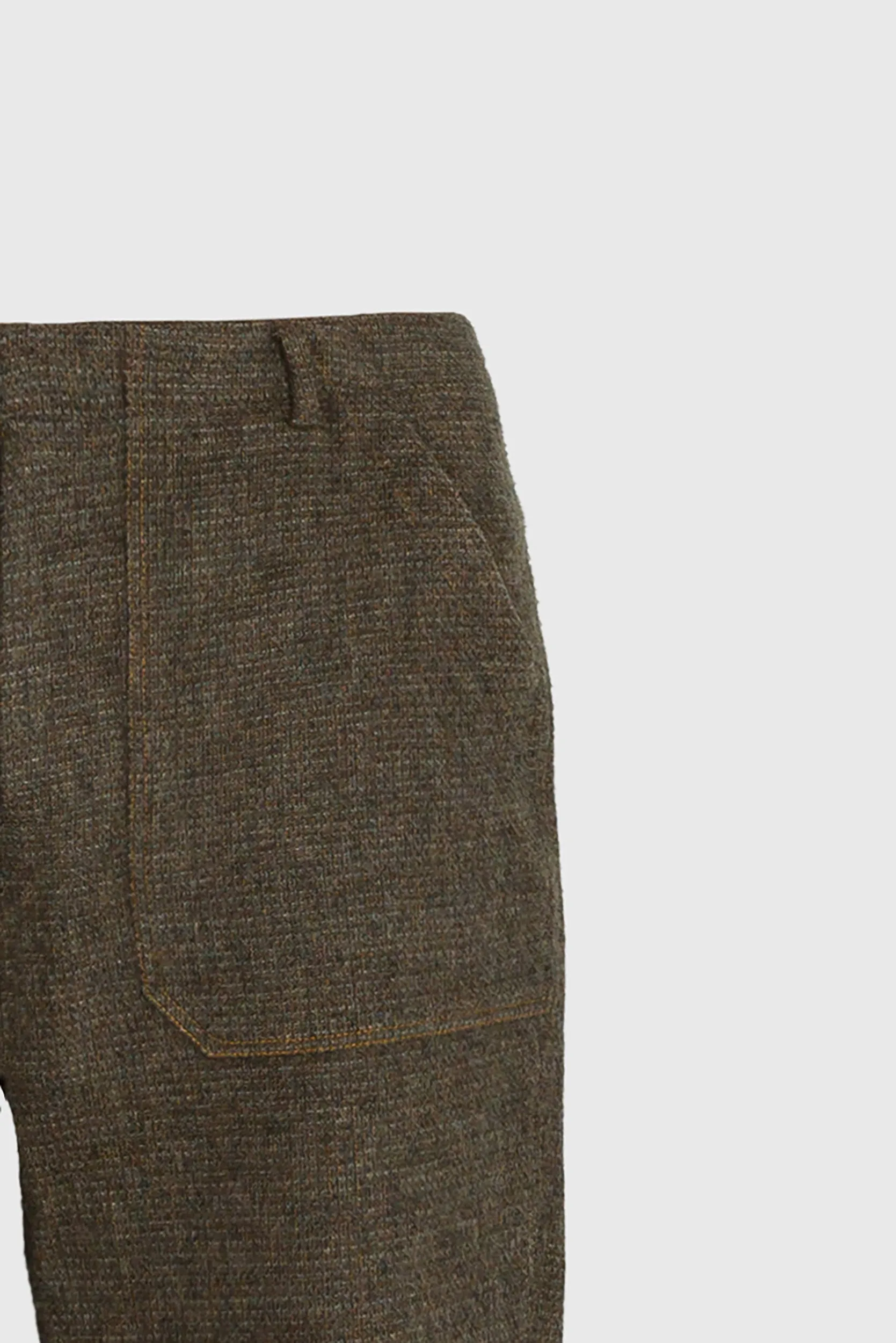 Straight Wool Pants - Men's