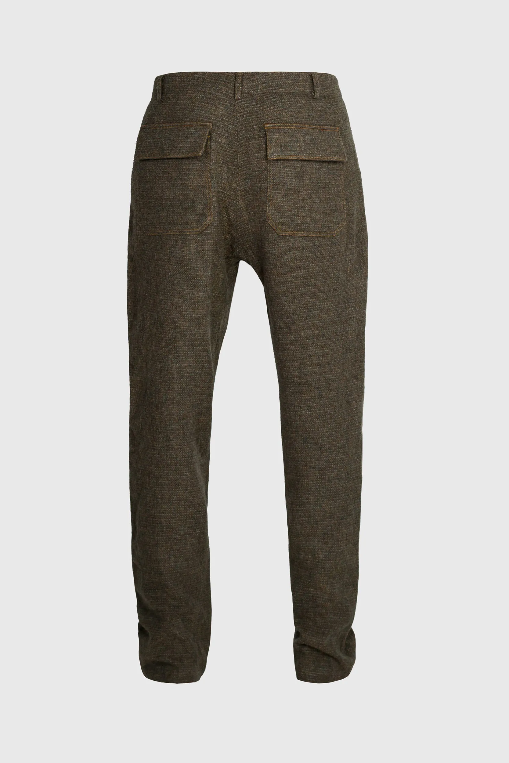 Straight Wool Pants - Men's