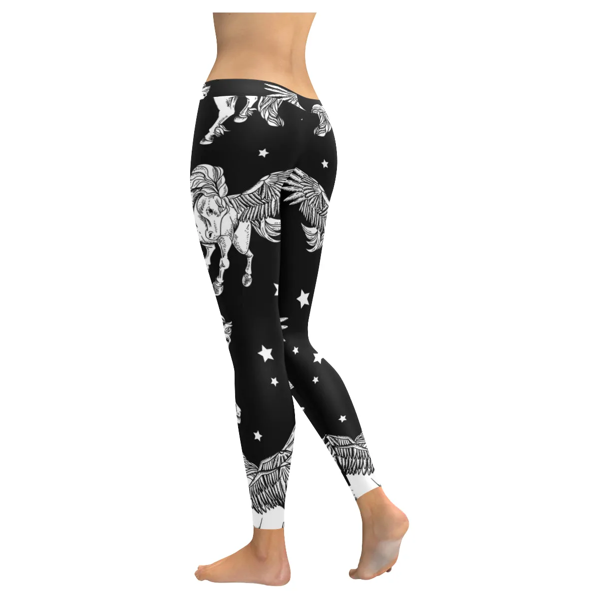 unicorn 1 Women's Low Rise Leggings (Invisible Stitch)