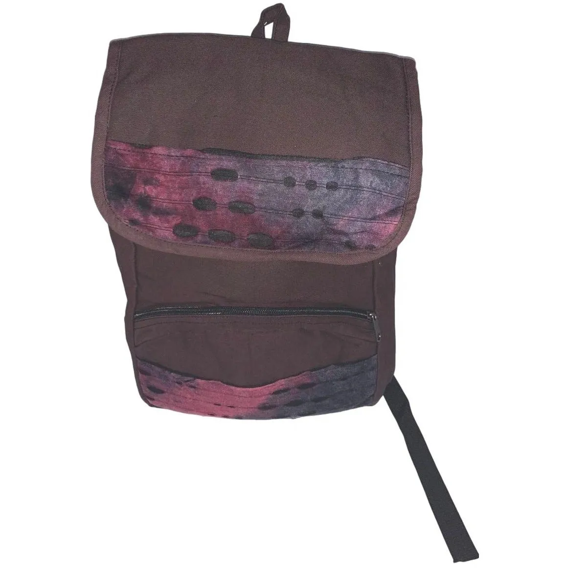 Yak & Yeti Distressed and Ripped Tie Dye Print Backpack