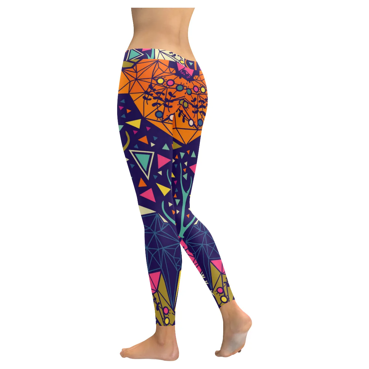 Yoga Pants Women's Low Rise Leggings (Invisible Stitch)